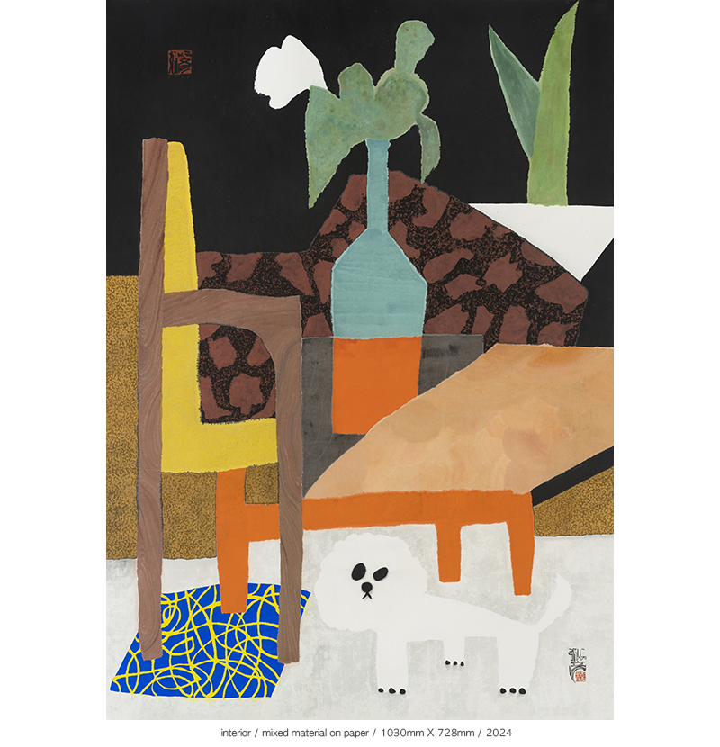 Jang Byeong Eun · Eastbrush · 张炳彥 · Interior · mixed_material_on_paper · 1030mm_x_728mm · 2024